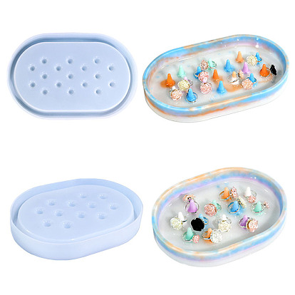 DIY пищевые силиконовые овальные кольца для пальцев, формы для подносов, формы для литья смолы, для уф-смолы, изготовление изделий из эпоксидной смолы