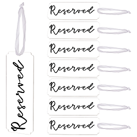 Подвесные украшения из акрила с табличкой бронирования мест, прямоугольные