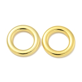 Rack Plating Brass Linking Rings, Round Ring, Long-Lasting Plated, Lead Free & Cadmium Free