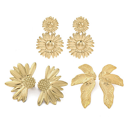 304 серьги-гвоздики из нержавеющей стали для женщин, реальный 18 k позолоченный, слева и справа