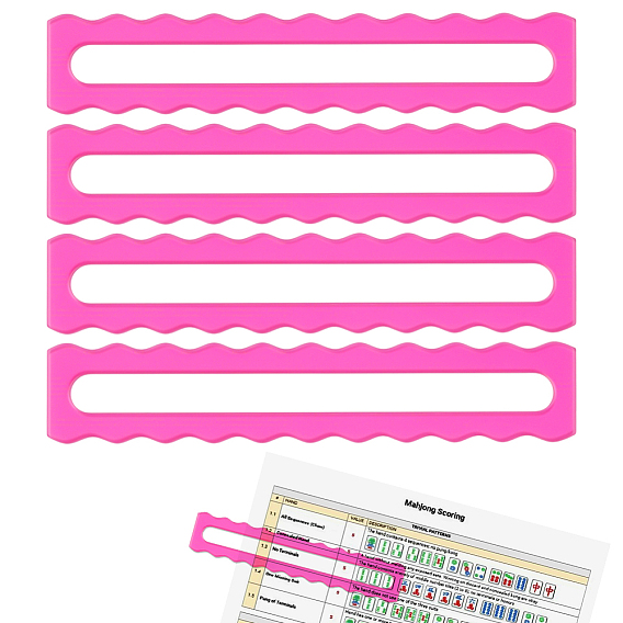 Акриловые доски для определения линий в маджонге, прямоугольные