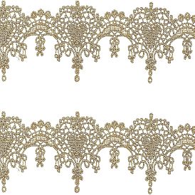 Вышивка полиэфирными лентами, жаккардовая лента, сердце