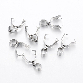 304 Stainless Steel Pendant Pinch Bails