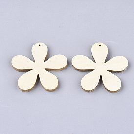 Деревянные подвески, цветок