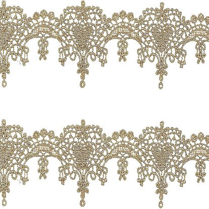 Вышивка полиэфирными лентами, жаккардовая лента, сердце