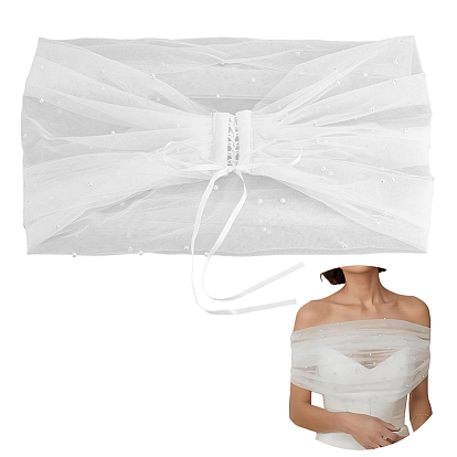 1pc Polyester Gauze Tippet, Ornament Accessories