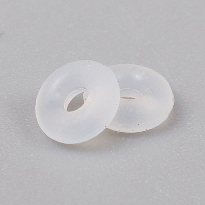 Rubber O Rings, Donut Spacer Beads, Fit European Clip Stopper Beads