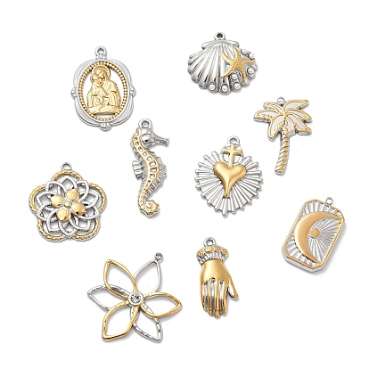 304 подвески из нержавеющей стали, золотые и нержавеющая сталь цвет