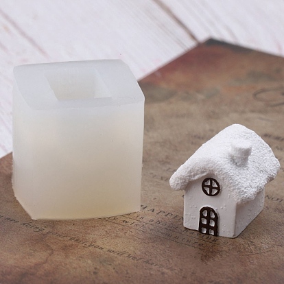 House DIY Candle Silicone Molds, Fondant Molds, Resin Casting Molds, For UV Resin, Epoxy Resin Jewelry Making