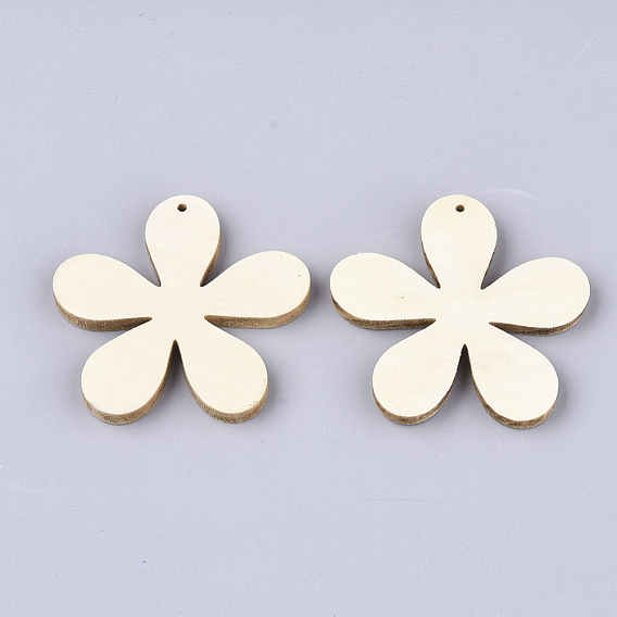 Деревянные подвески, цветок