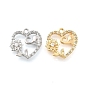 Латунные микро проложить кубического циркония подвески, без кадмия, без никеля и без свинца, сердце, слон и цветок