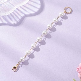 Подвеска из круглой цепочки с ракушечным жемчугом, с 304 разъемными кольцами из нержавеющей стали и карабинами