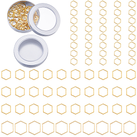 80шт. 3 стили, сплав, фиксирующий маркер для строчки, шестиугольник