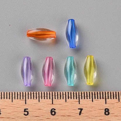 Transparent Acrylic Beads, Oval