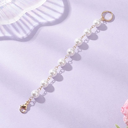 Подвеска из круглой цепочки с ракушечным жемчугом, с 304 разъемными кольцами из нержавеющей стали и карабинами