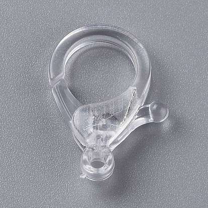 Transparent Plastic Lobster CLaw Clasps