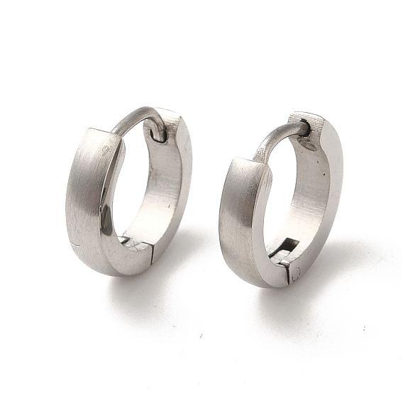 Полировка 304 серьги-кольца из нержавеющей стали