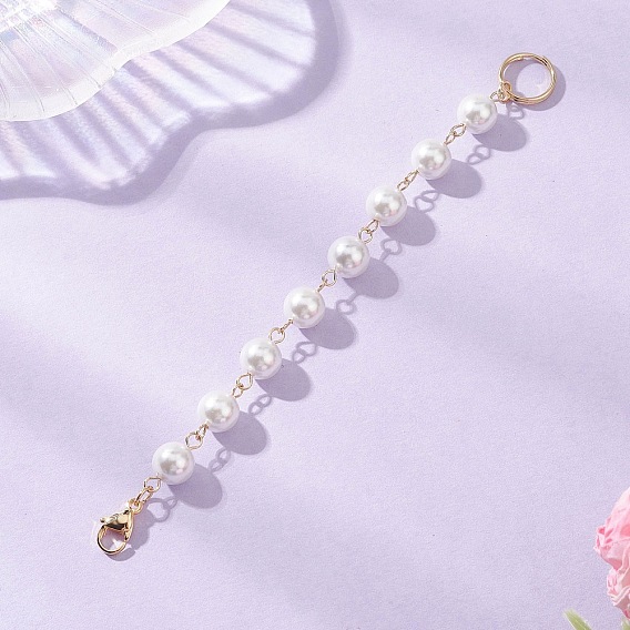 Подвеска из круглой цепочки с ракушечным жемчугом, с 304 разъемными кольцами из нержавеющей стали и карабинами