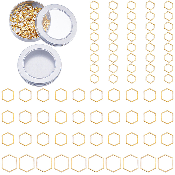 80шт. 3 стили, сплав, фиксирующий маркер для строчки, шестиугольник