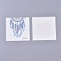Cardboard Necklace & Earring Display Cards, Square