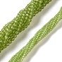 Природный перидот бисер нитей, граненые, круглые