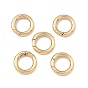 SHEGRACE Brass Spring Gate Rings, Ring, Lead Free & Cadmium Free & Nickel Free