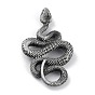 Tibetan Style Alloy Pendant, Frosted, Snake