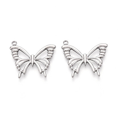 304 подвески из нержавеющей стали, бабочки прелести