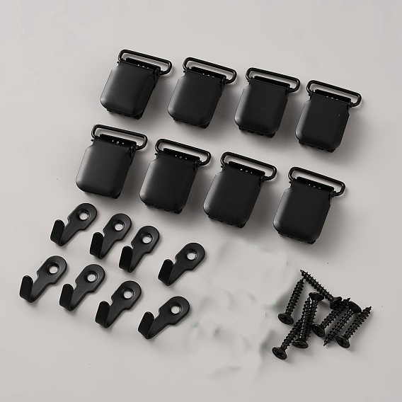 8Pcs Iron Heavy Duty Tapestry Hangers Clamps, Anti-Slip Hangers for Quilts, Rugs