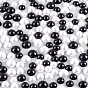 Cabochons de perles imitation plastique abs olycraft, demi-tour