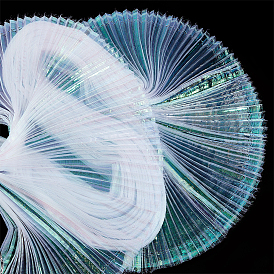 Полиэфирная плиссированная ткань, аксессуары для одежды для свадебного платья