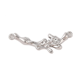 Alloy Crystal Rhinestone Branch Links Connector Charms