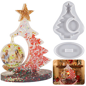 Epoxy Resin Casting Molds, Christmas Tree Picture Frame Silicone Molds