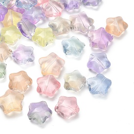 Прозрачные стеклянные бусины, звезда