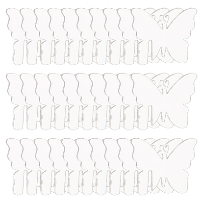 60Шармы из акрилового бокала для вина, бокал маркер, бабочка