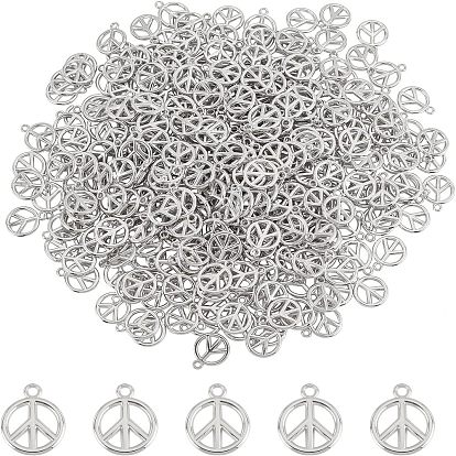 300шт. подвески из АБС-пластика с покрытием, знак мира, кольцо