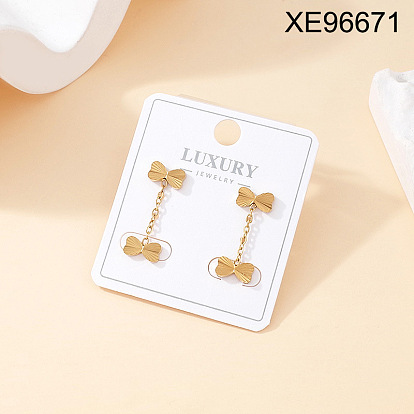 304 Серьги из нержавеющей стали, реальный 18 k позолоченный