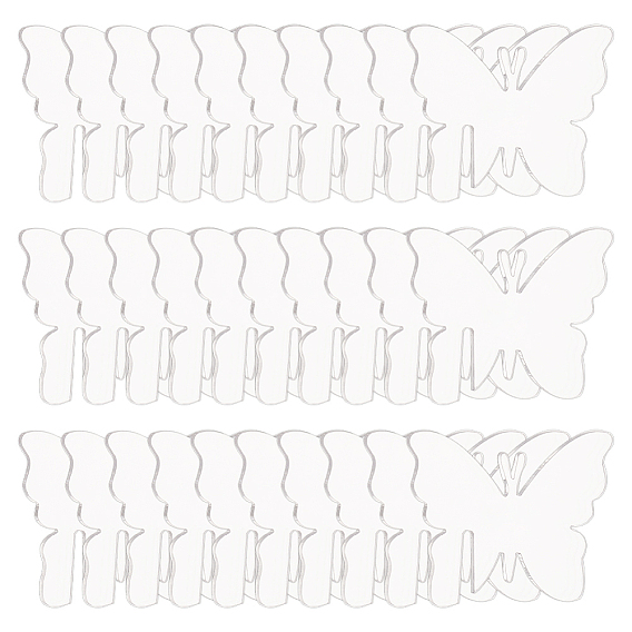 60Шармы из акрилового бокала для вина, бокал маркер, бабочка