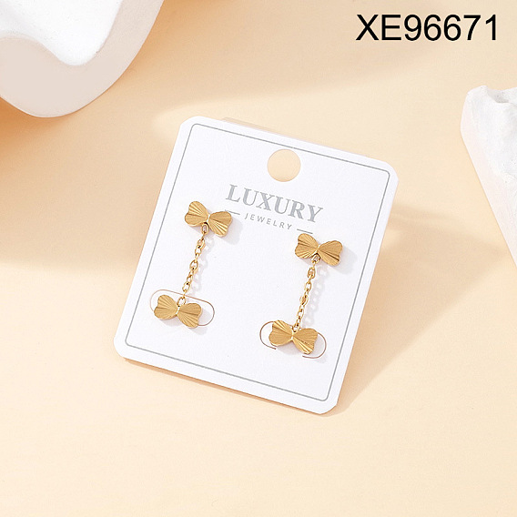 304 Серьги из нержавеющей стали, реальный 18 k позолоченный