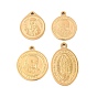 Религия 304 подвески из нержавеющей стали, золотые
