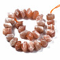 Sunstone naturelle perles brins, nuggets, facette