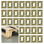 50Pcs PVC Self-Adhesive Safety Labels, Floor Tabletop Warning Stickers