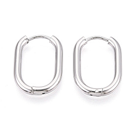 Серьги из 304 нержавеющей стали, овальные