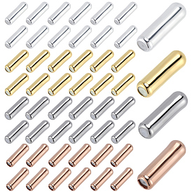 100шт 4 цвета латунная брошь фурнитура, застежки для значков на лацканах, с резиной внутри, колонка