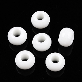 Glass European Beads, Large Hole Beads, Rondelle