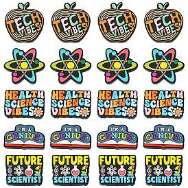 20pcs 5 Stile umweltfreundliche Silikonperlen in Lebensmittelqualität, Farbig