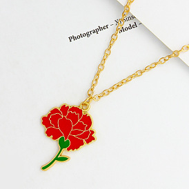 Minimalist Blooming Flower Pendant Necklace for Fashionable Outfits