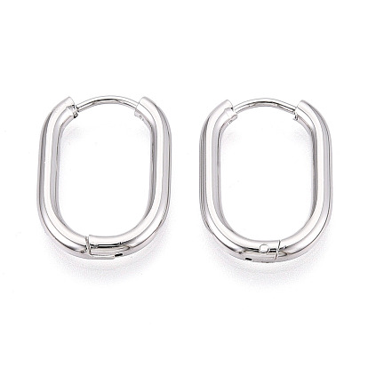 Серьги из 304 нержавеющей стали, овальные