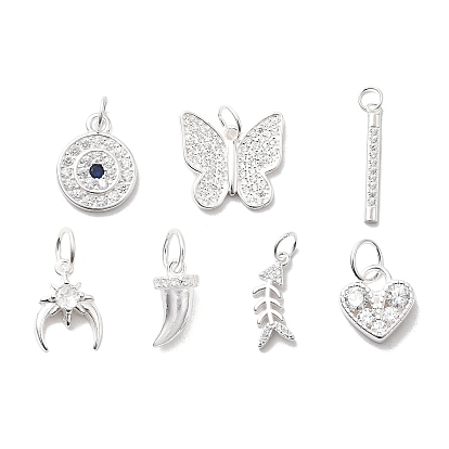 925 стерлингового серебра микро проложить кубического циркония подвески, с целью перехода в кольце