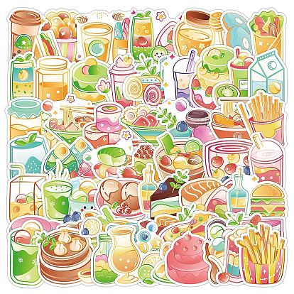 50Pcs PVC Adhesive Stickers Set, for DIY Scrapbooking and Journal Decoration